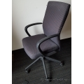 ReAlign Grey High Back Adjustable Meeting Chair with Fixed Arms